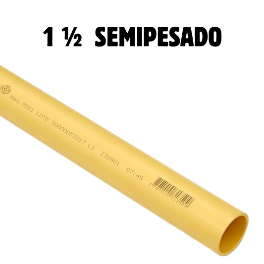 Tubo PVC sanitario 1 1/2 pulgadas